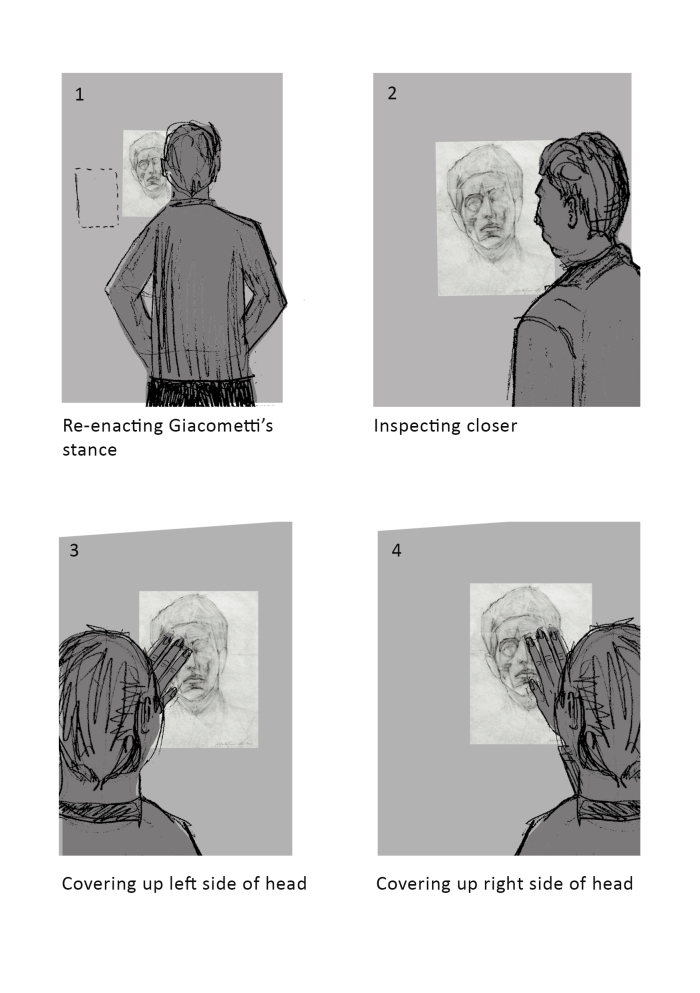Giacometti Christie gesture self portrait